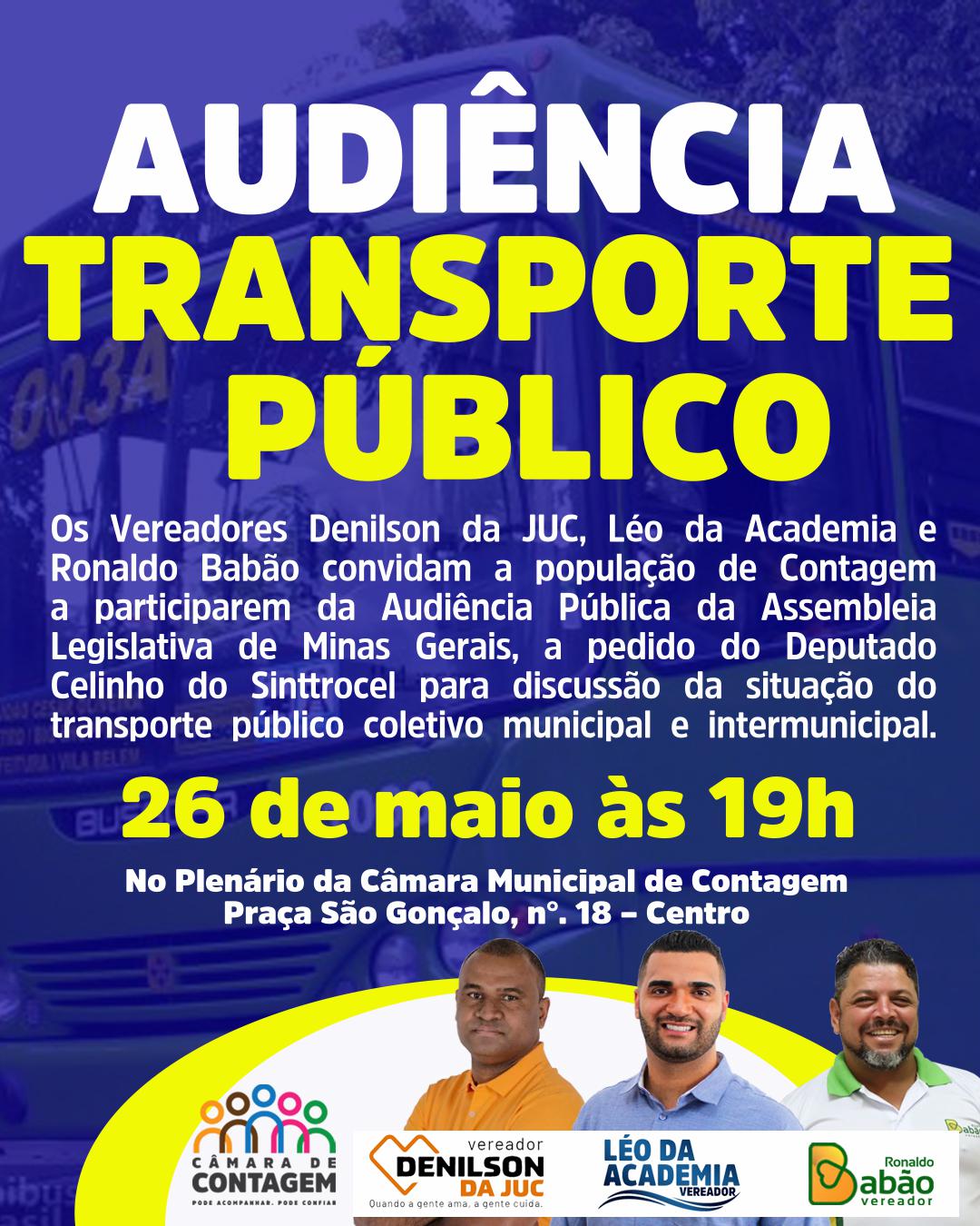 Audiência pública sobre Transporte Público