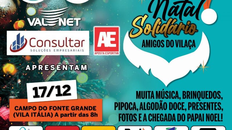 Natal Solidário amigos do Vilaça 2022 sábado (17/12)