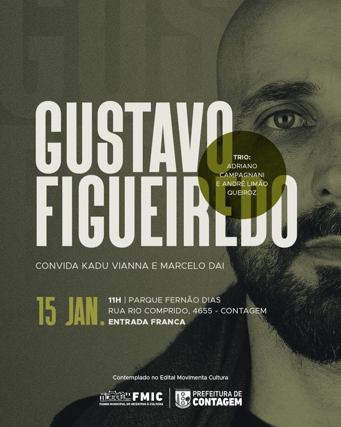 Gustavo Figueiredo Trio se apresenta em janeiro com Kadu Vianna e Marcelo Dai