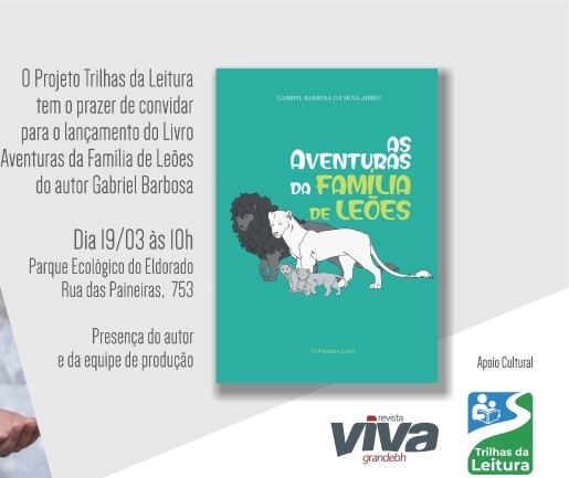 Menino de 10 anos lança livro, neste domingo (19/3), no Parque Ecológico do Eldorado