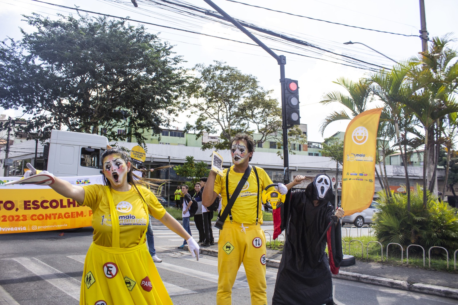 Projeto de educação no trânsito busca conscientizar crianças em Contagem