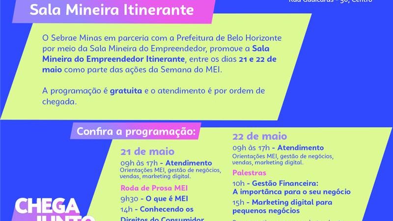 São José da Lapa e outras cidades da RMBH, terão capacitações gratuitas durante a Semana do MEI