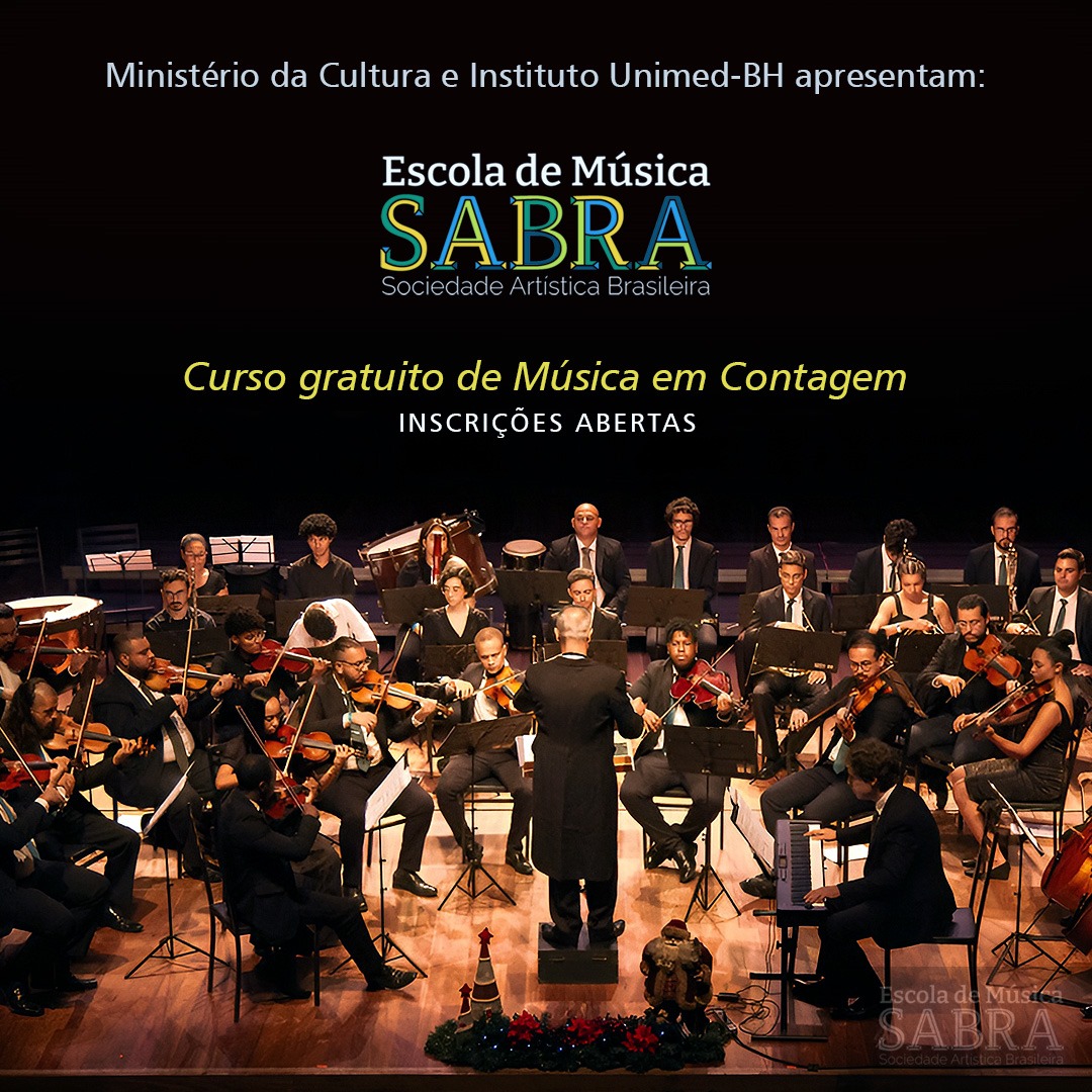 Curso de Orquestra Sinfônica em Contagem, inscrições aberta na SABRA