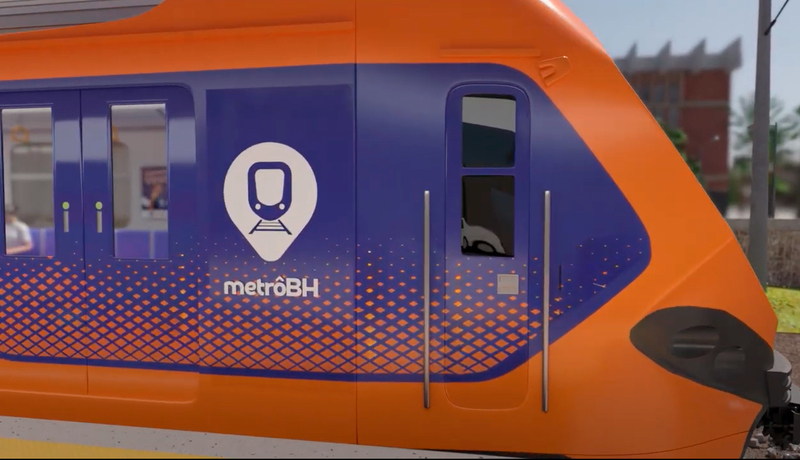 24 novos trens para o Metrô BH são comprados pelo Governo de Minas