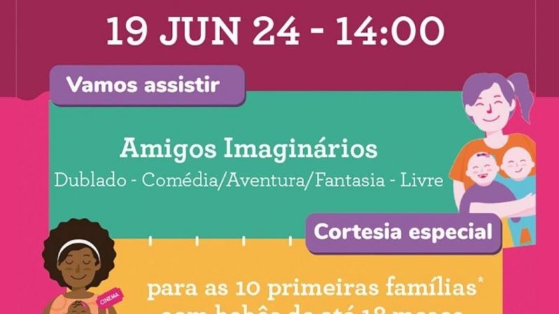 Quarta (19/6) é dia de CineMaterna no ItaúPower Shopping