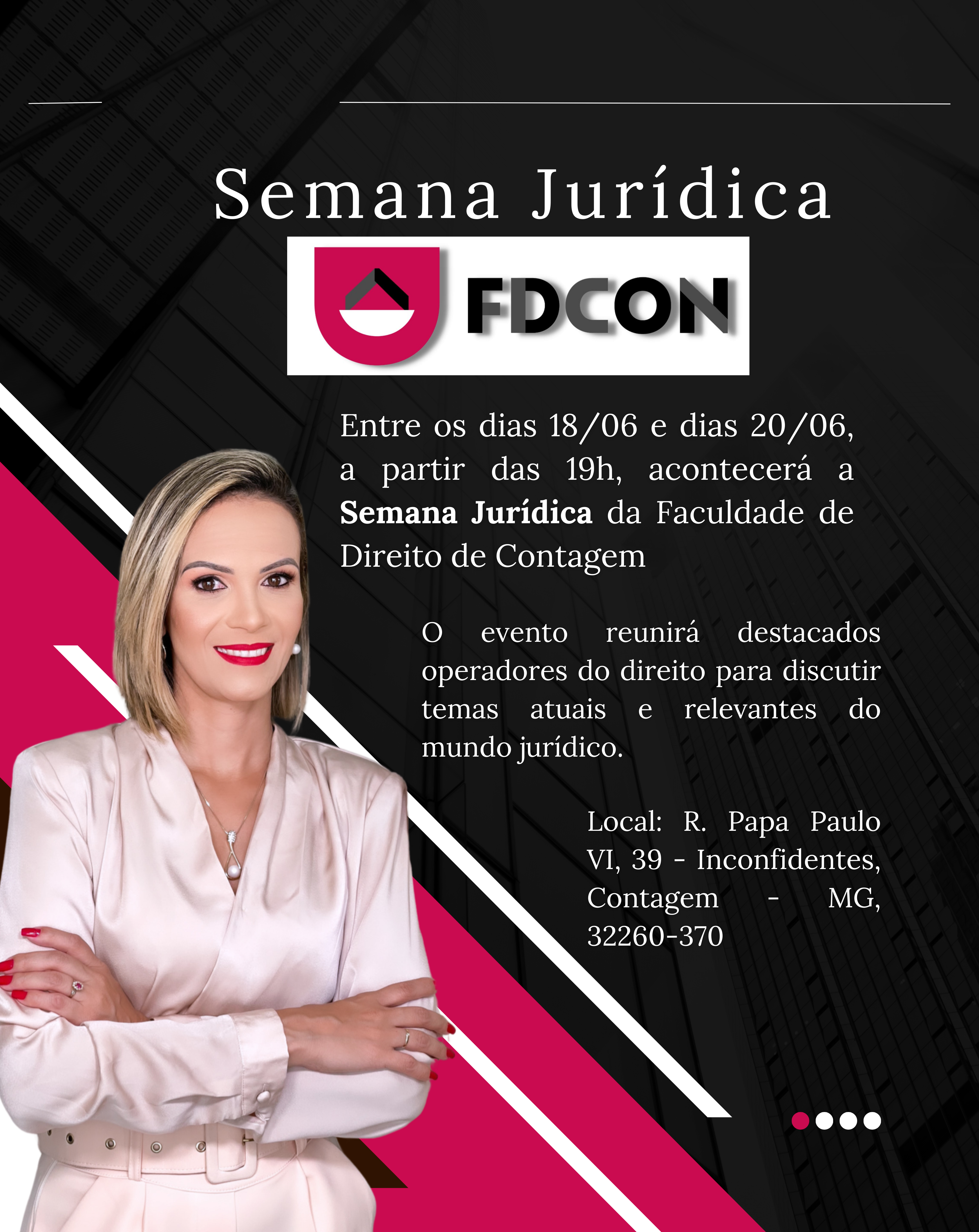 FDCON realiza Semana Jurídica de 18 a 20 de junho com participação GRATUITA