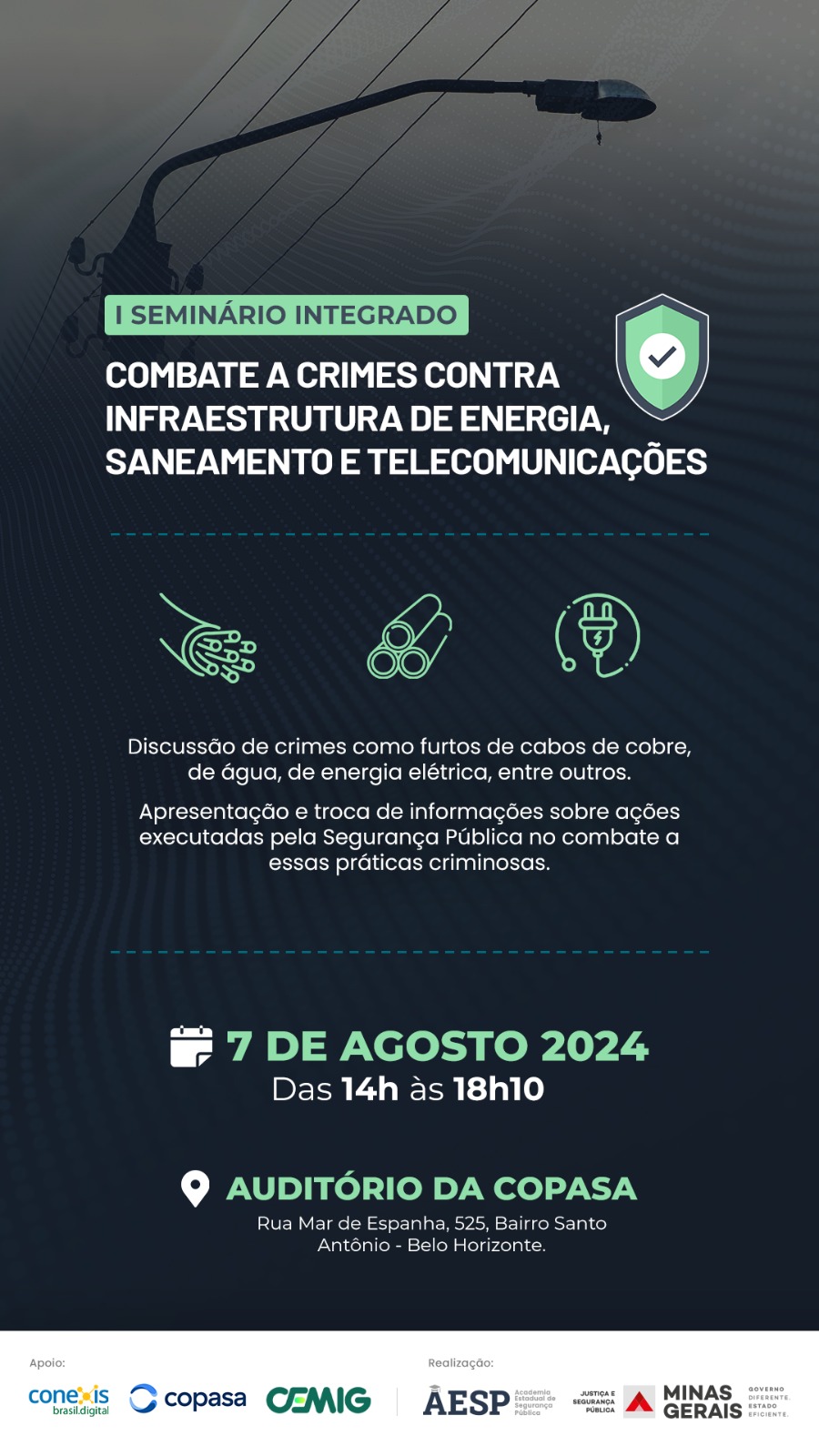 Forças de segurança e grandes empresas se reúnem contra crimes que afetam a rotina dos mineiros