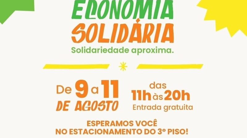 Feira da Economia Solidária no ItaúPower Shopping