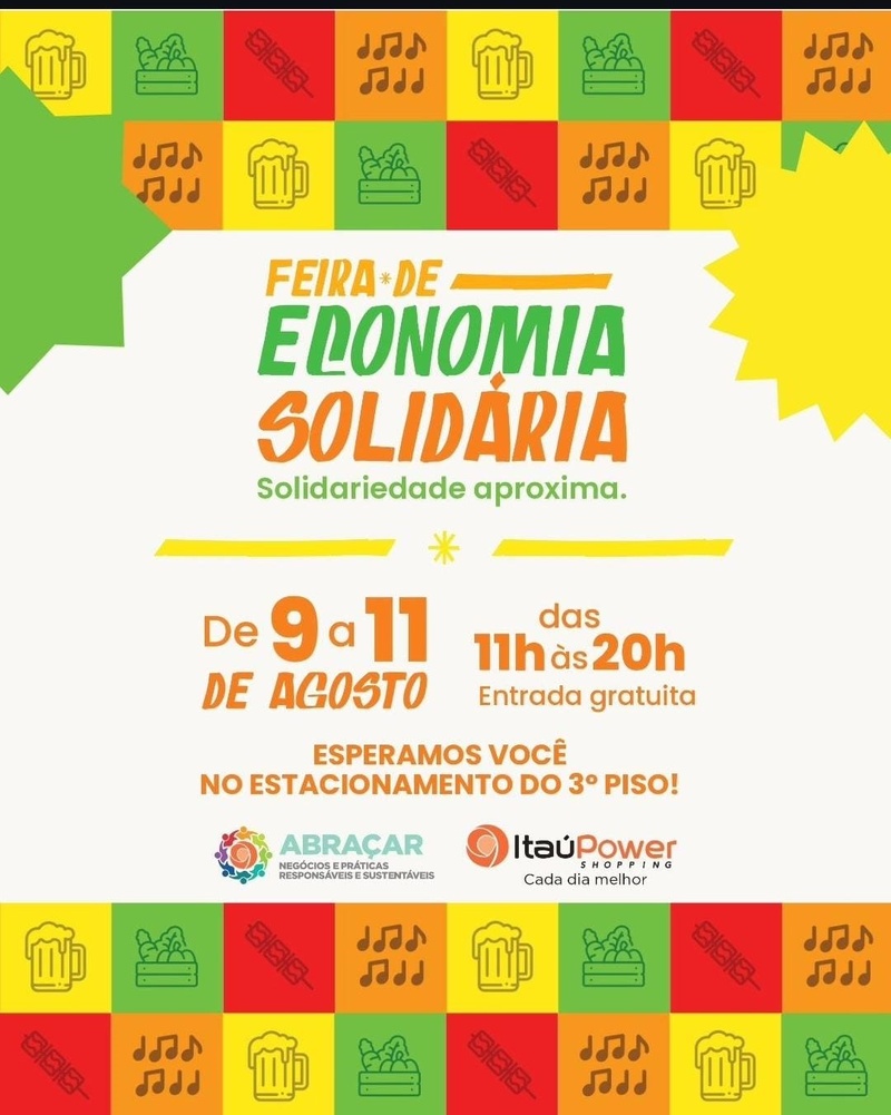 Feira da Economia Solidária no ItaúPower Shopping