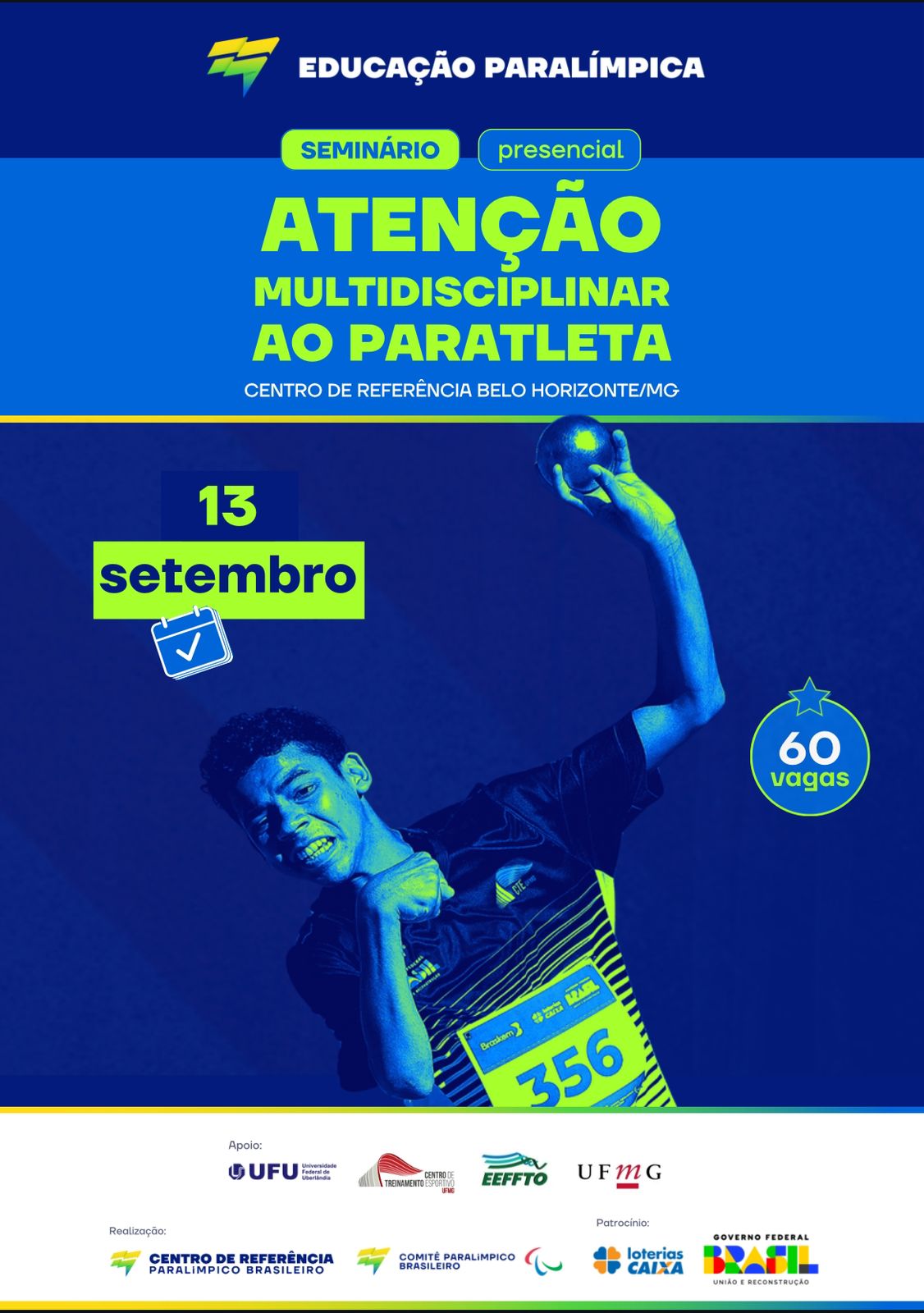 Seminário Multidisciplinar ao Paratleta e Festival Paralímpico acontecem na UFMG em setembro