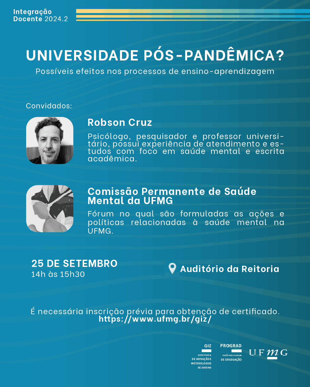 Evento na UFMG aborda saúde mental pós pandemia na quarta feira (25/09)