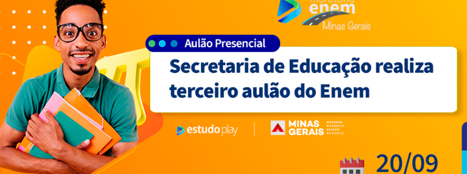 Educação realiza o terceiro aulão do Enem para estudantes do 3º ano do ensino médio