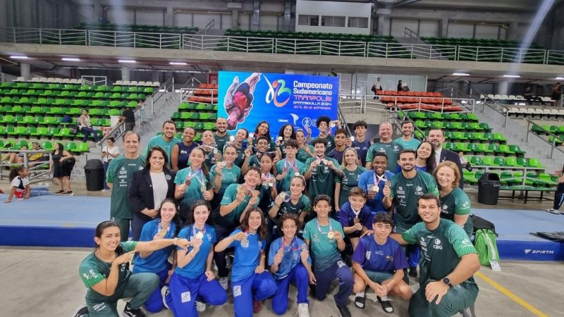 Atletas de Contagem brilham no Campeonato Brasileiro e Sul-Americano de Ginástica de Trampolim