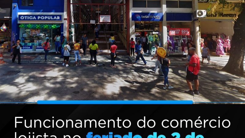 Funcionamento do Comércio no feriado de Finados