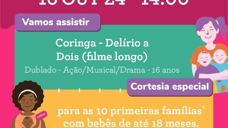 Na próxima quarta-feira, (16/10), tem uma sessão especial do filme Coringa no Cineart ItaúPower