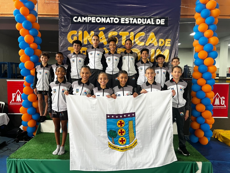 Atletas de Ginástica de Trampolim de Contagem brilham em campeonato e conquistam medalhas