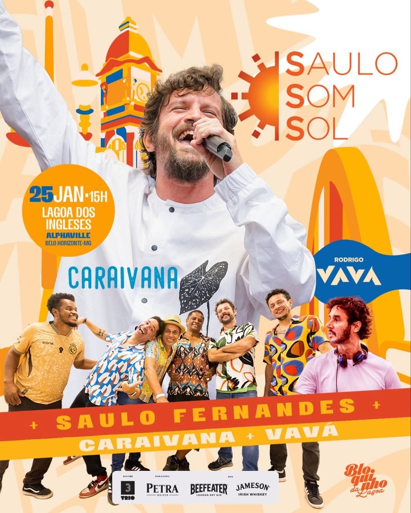 Bloquinho da Lagoa promete alegria e boa música com os shows de Saulo Fernandes e Caraivana